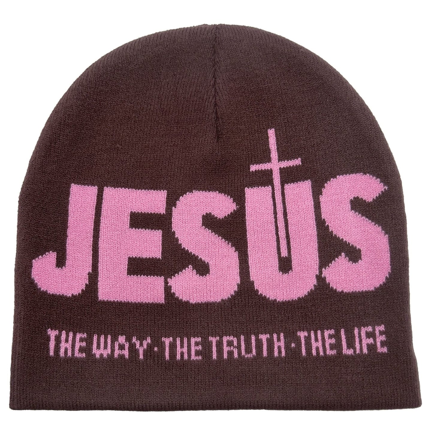 AMUSOUL JESUS Jacquard Autumn/Winter Outdoor Cycling Knit Hat