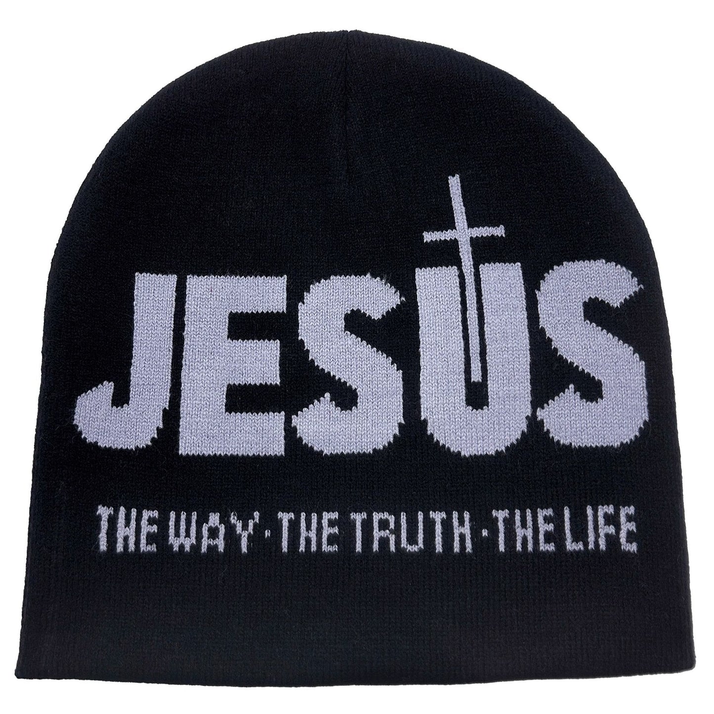 AMUSOUL JESUS Jacquard Autumn/Winter Outdoor Cycling Knit Hat