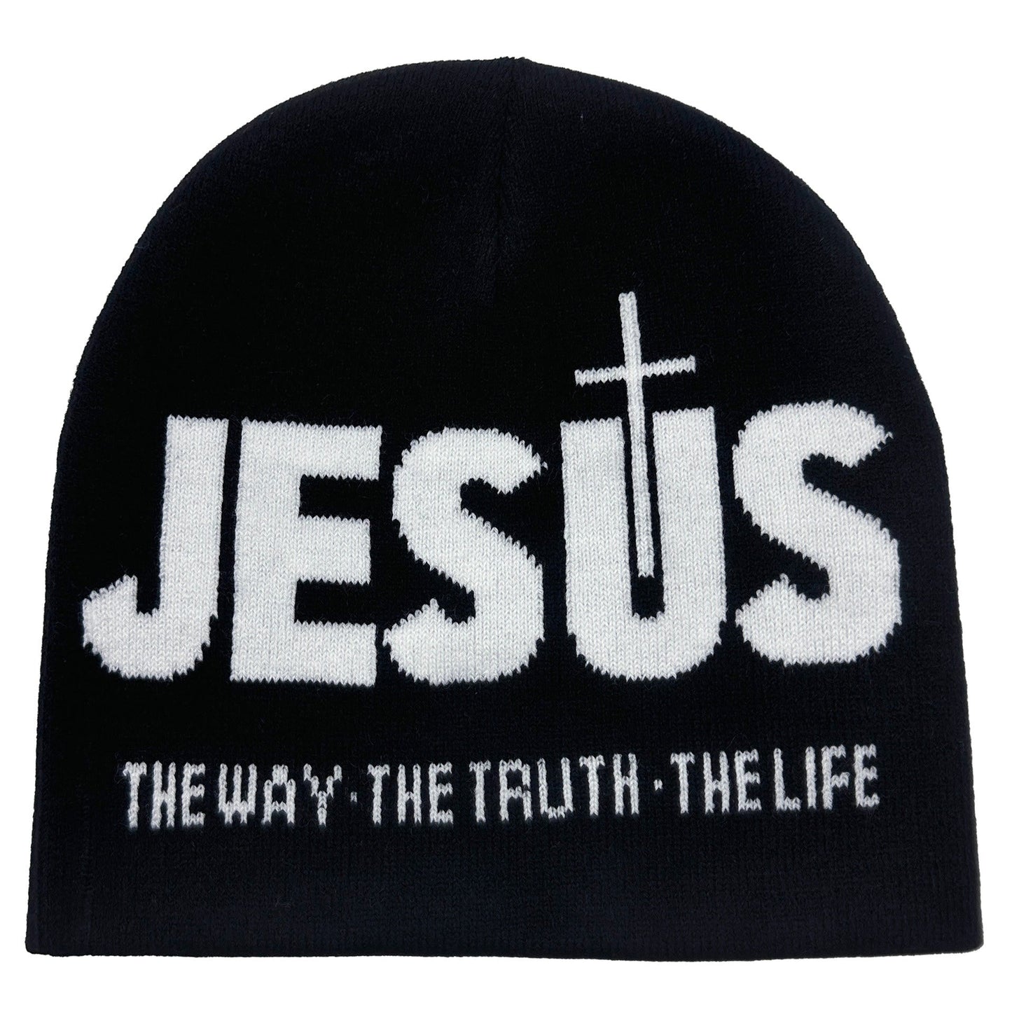 AMUSOUL JESUS Jacquard Autumn/Winter Outdoor Cycling Knit Hat