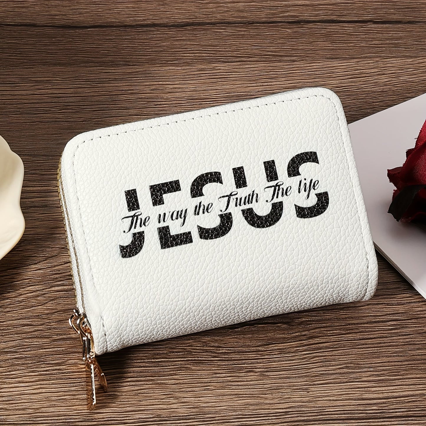 AMUSOUL Jesus Leather Wallet Collection: Elegant Faith