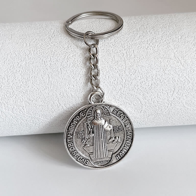 AMUSOUL Blessed St. Benedict Religion Key Chain