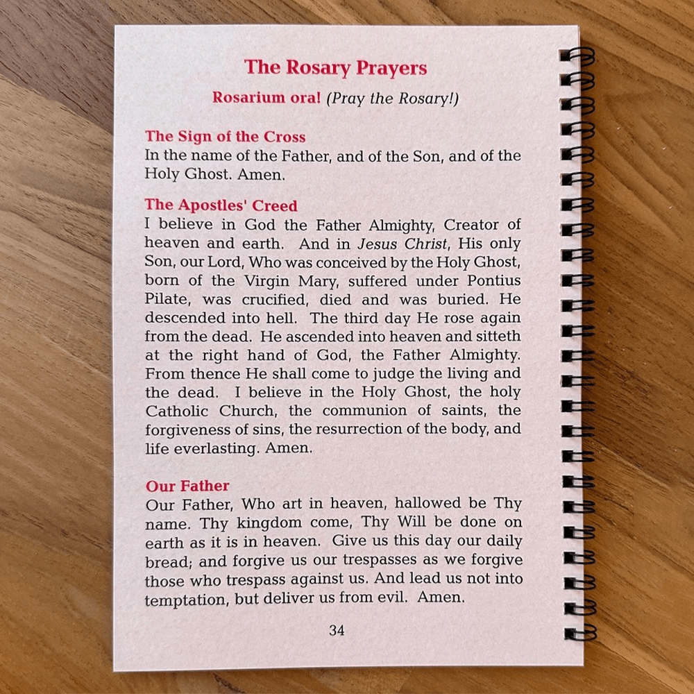 AMUSOUL POCKET-SIZE Rosary Meditation Book