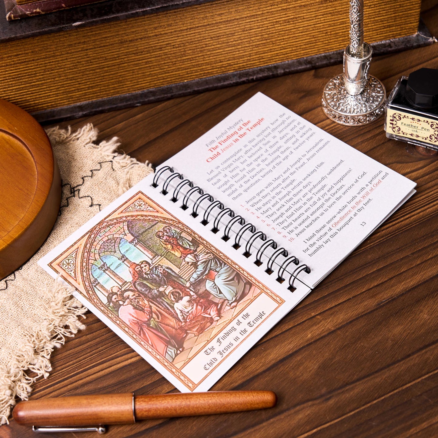 AMUSOUL POCKET-SIZE Rosary Meditation Book