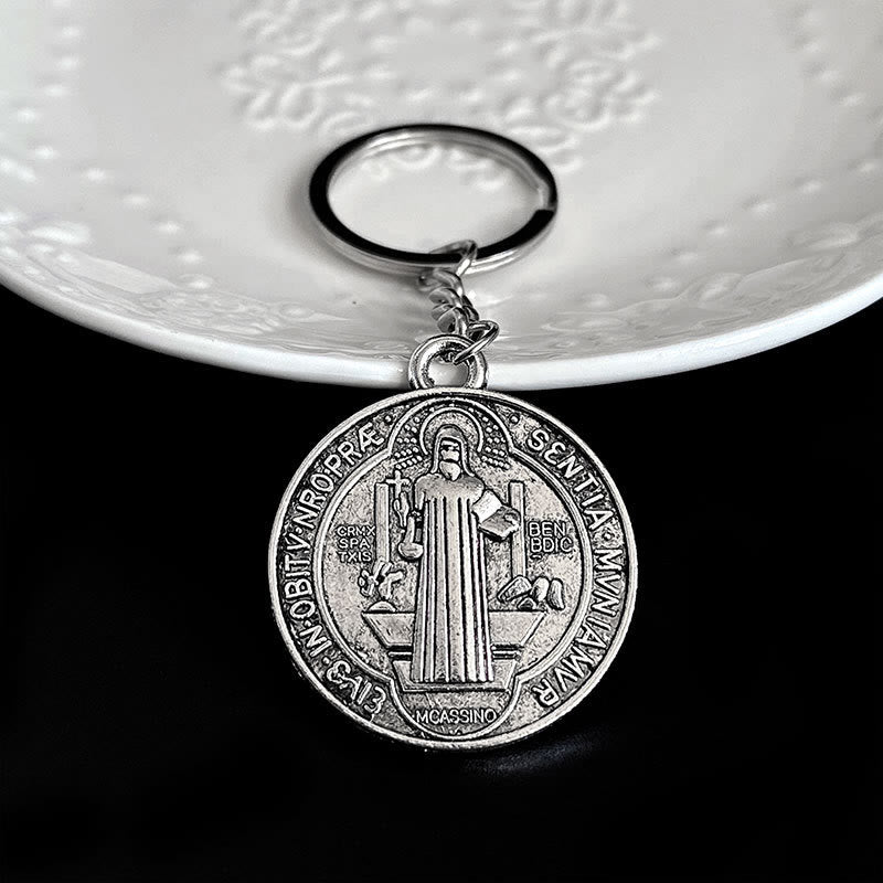 AMUSOUL Blessed St. Benedict Religion Key Chain