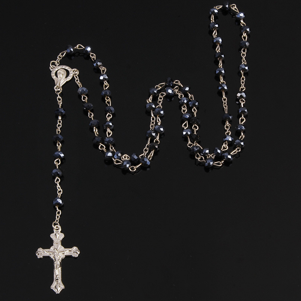 AMUSOUL Christian Classic Crystal Beads Rosary