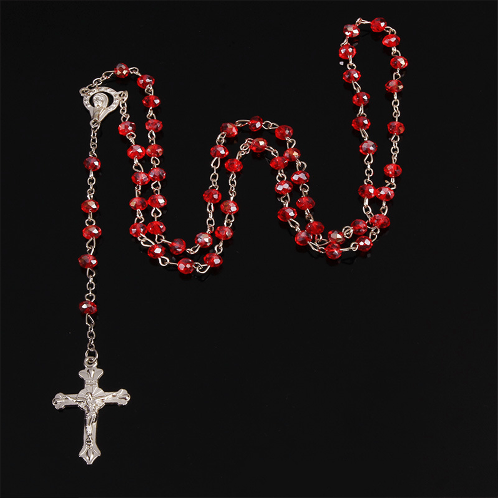 AMUSOUL Christian Classic Crystal Beads Rosary