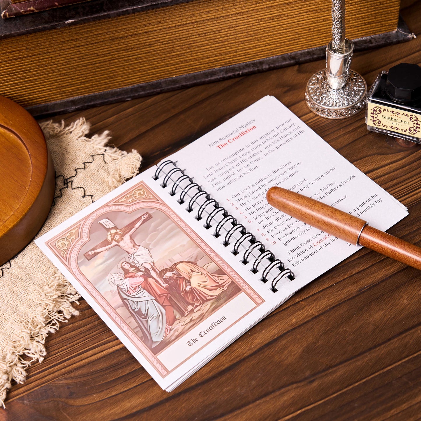 AMUSOUL POCKET-SIZE Rosary Meditation Book