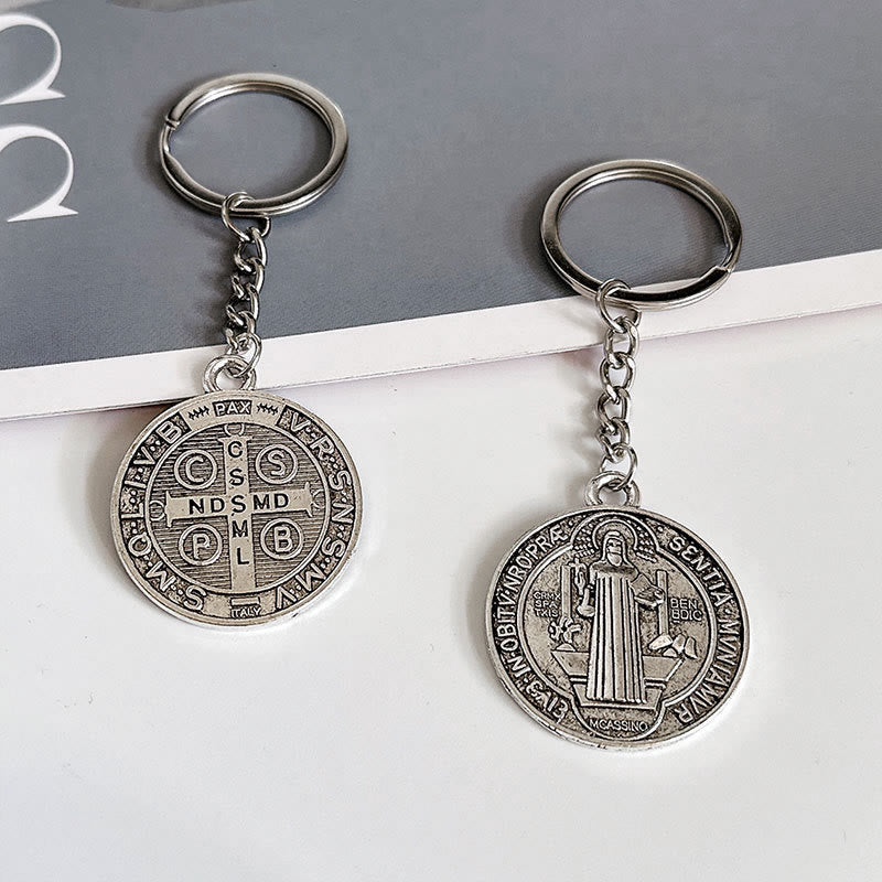 AMUSOUL Blessed St. Benedict Religion Key Chain