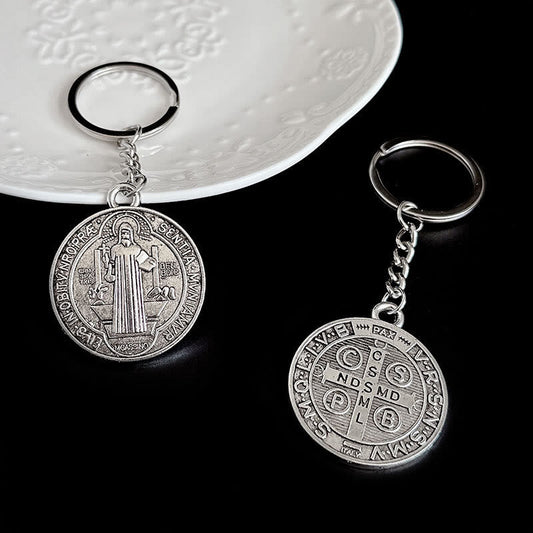 AMUSOUL Blessed St. Benedict Religion Key Chain
