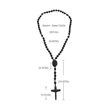 AMUSOUL Olive Wood Beads Crucifix Prayer Rosary