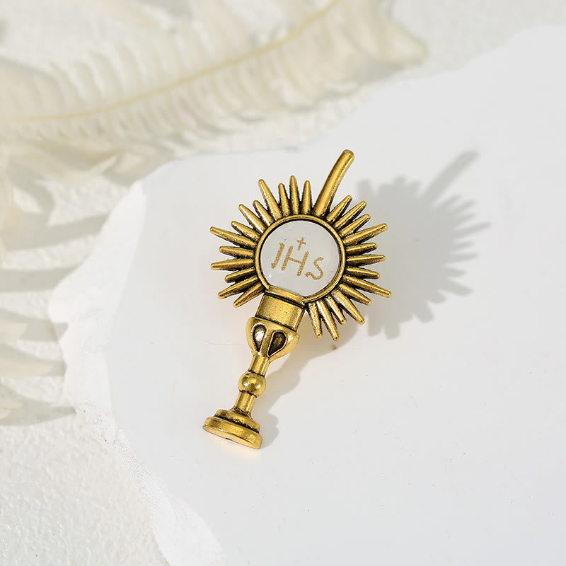 AMUSOUL  4pcs/set Retro Fresh Style Anti-exposure Pin Fashion Religion Brooch