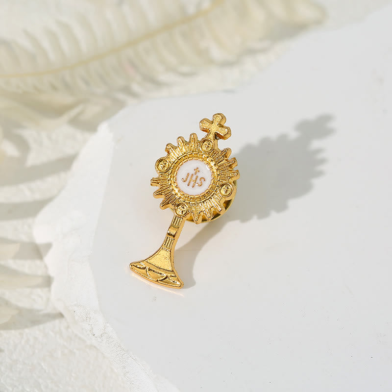 AMUSOUL  4pcs/set Retro Fresh Style Anti-exposure Pin Fashion Religion Brooch