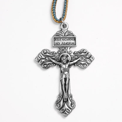 AMUSOUL Olive Wood Saint Benedict Medal Decade Rosary