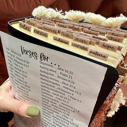 AMUSOUL  Practical Style Spiritual Feeling Prayer Bible Tabs