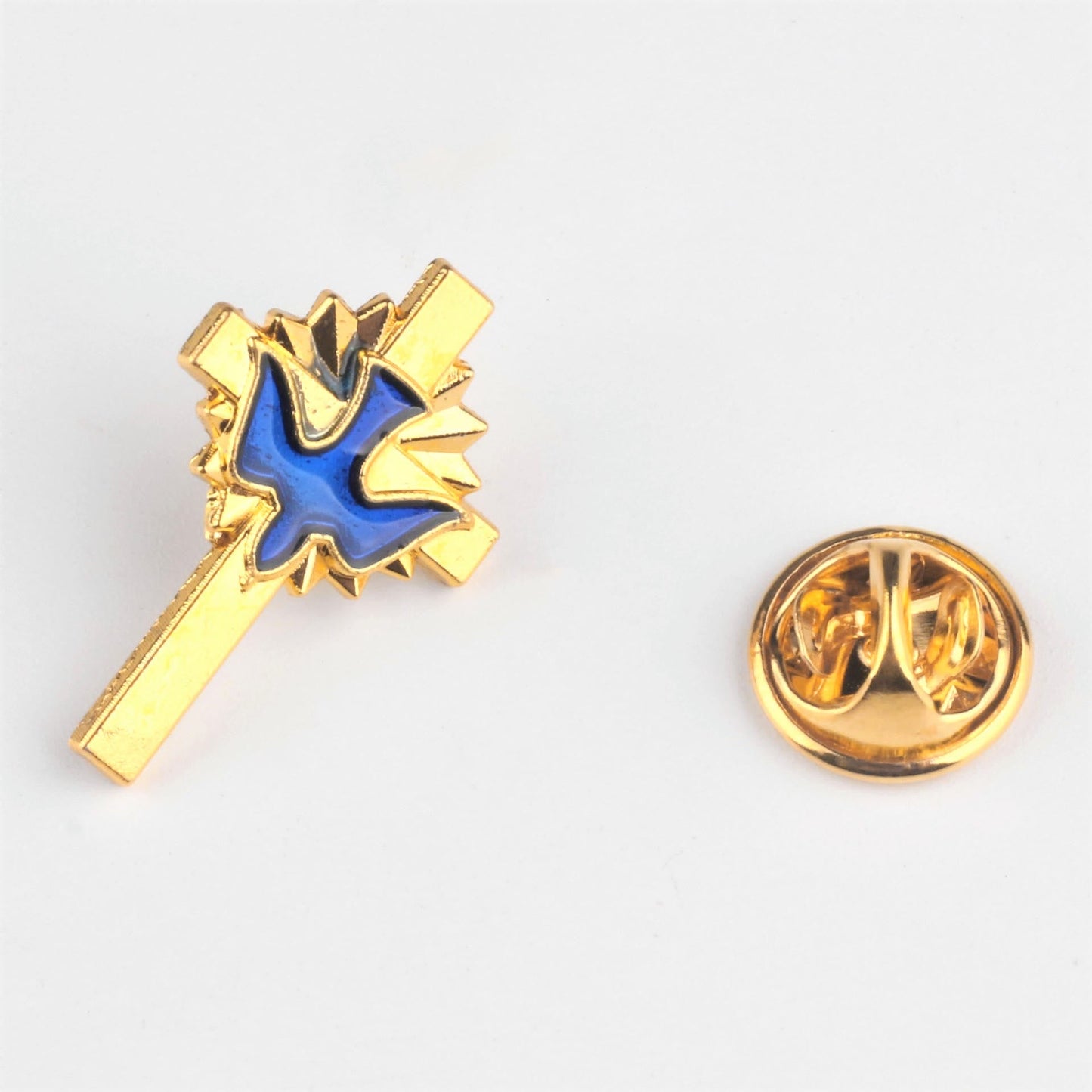 AMUSOUL  4pcs/set Retro Style Holy Spirit Cross Anti-exposure Pin Fashion Religion Brooch