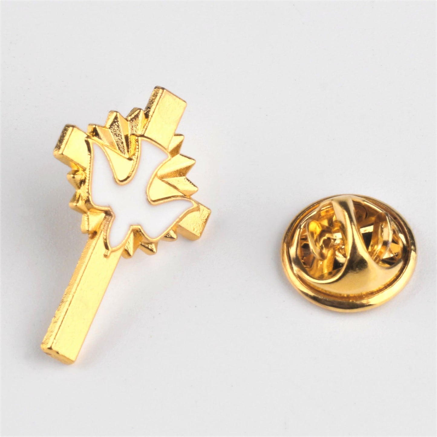 AMUSOUL  4pcs/set Retro Style Holy Spirit Cross Anti-exposure Pin Fashion Religion Brooch