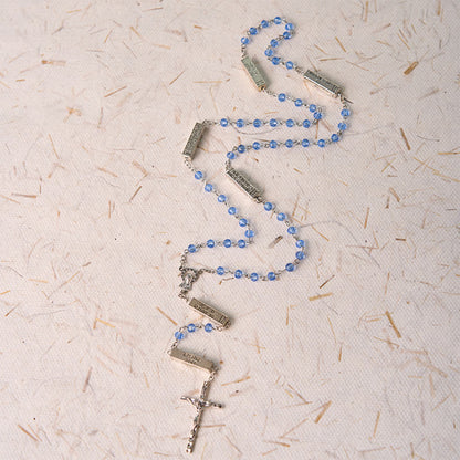 AMUSOUL The Mysteries Rosary Engraved Mystery Bar