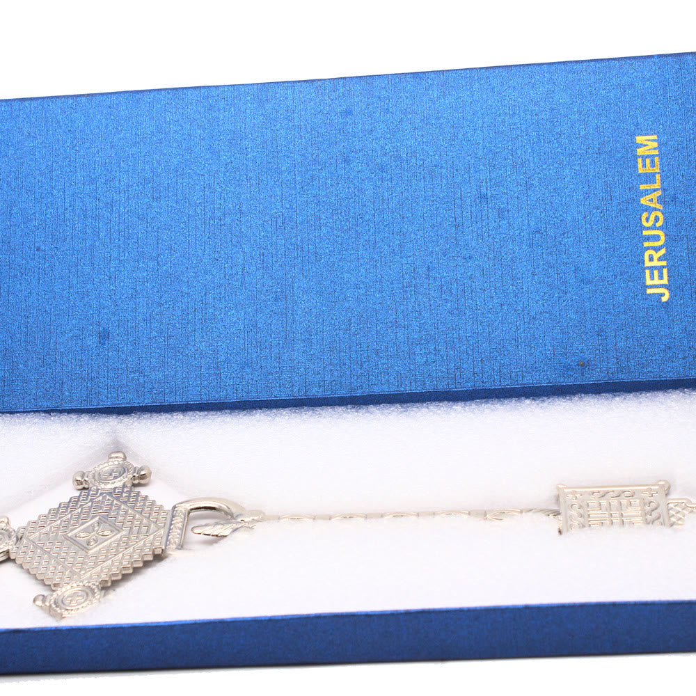AMUSOUL  Classic Style Jerusalem Splendor Majesty Blessing Hand Cross