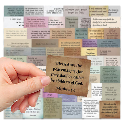 AMUSOUL  Classic Religious Bible Verse Inspiring Quotes Faith Stickers