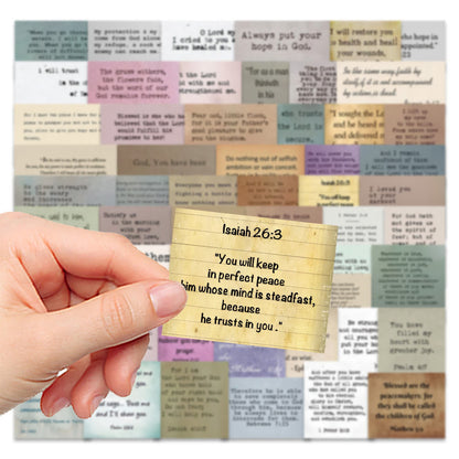 AMUSOUL  Classic Religious Bible Verse Inspiring Quotes Faith Stickers