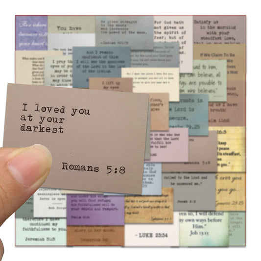 AMUSOUL  Classic Bible Verse Inspiring Quotes Faith Decoration Stickers