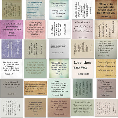 AMUSOUL  Classic Bible Verse Inspiring Quotes Faith Decoration Stickers
