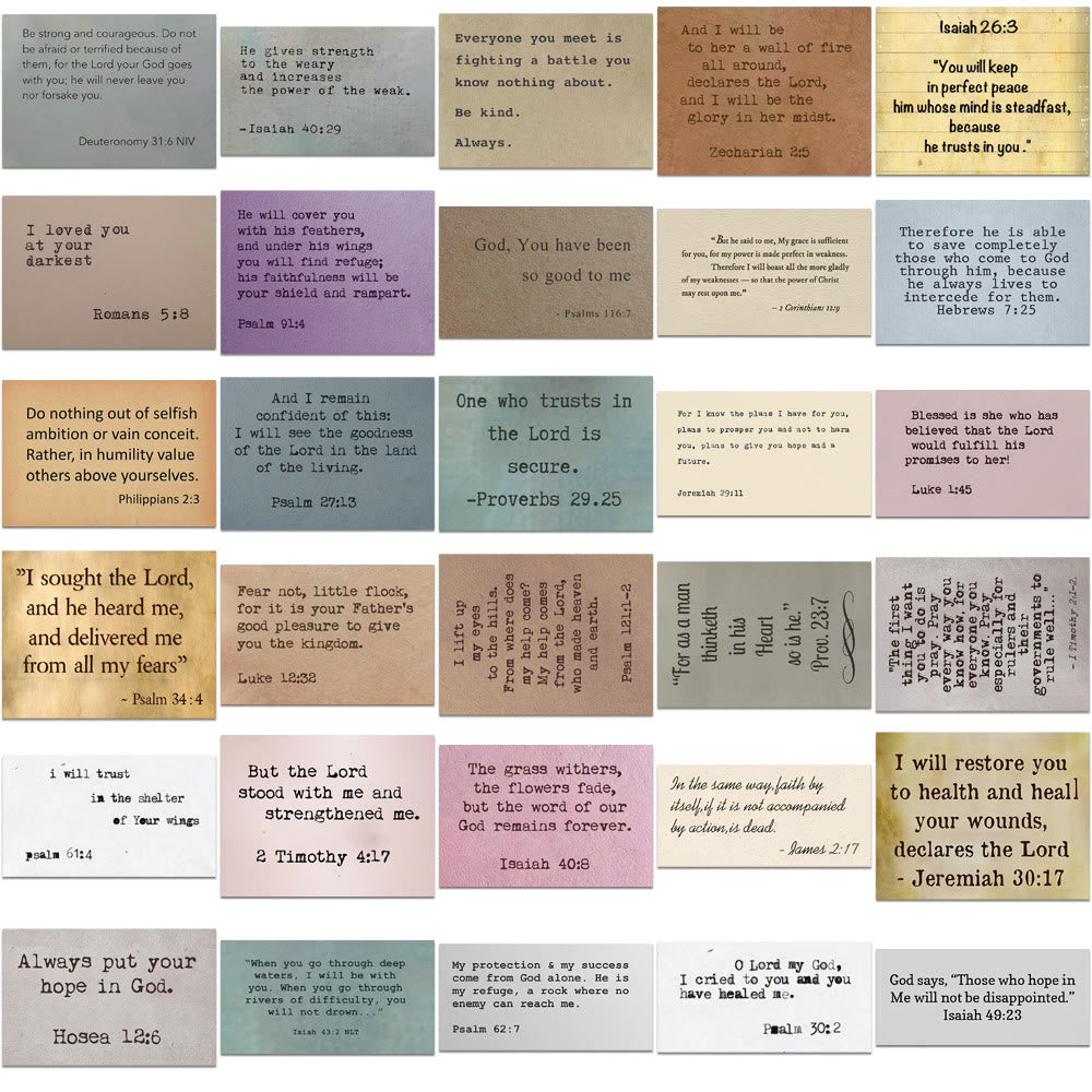 AMUSOUL  Classic Bible Verse Inspiring Quotes Faith Decoration Stickers