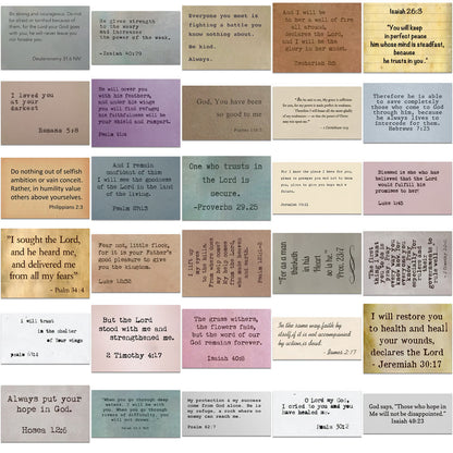 AMUSOUL  Classic Bible Verse Inspiring Quotes Faith Decoration Stickers