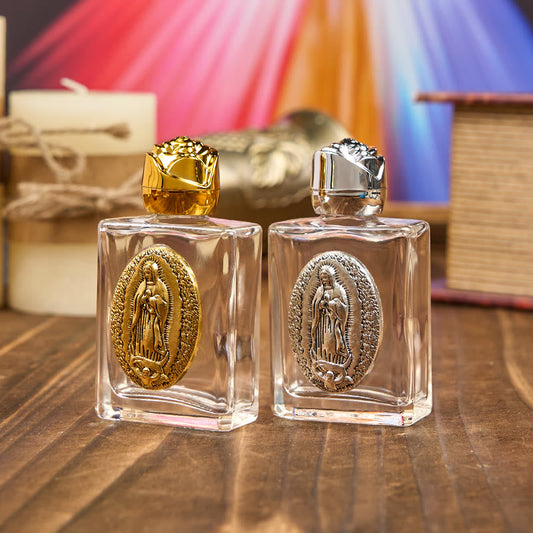 AMUSOUL  Exclusive Crafted Our Lady of Guadalupe Holy Water Bottle - A Vessel of Blessing and Protection