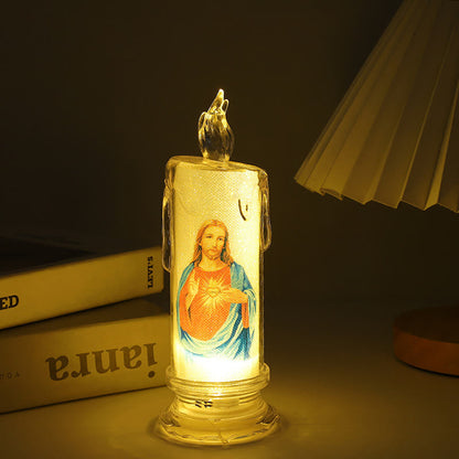 AMUSOUL  Classic Holy Family Decorative Candle -A Luminary of Faith and Devotion
