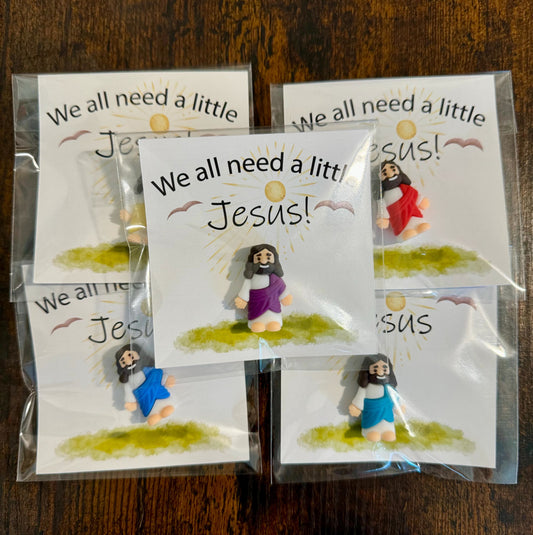 AMUSOUL 5/10/20/30pcs We All Need A Little Jesus Figurine – A Touch of Divine Presence Father's Day Gift