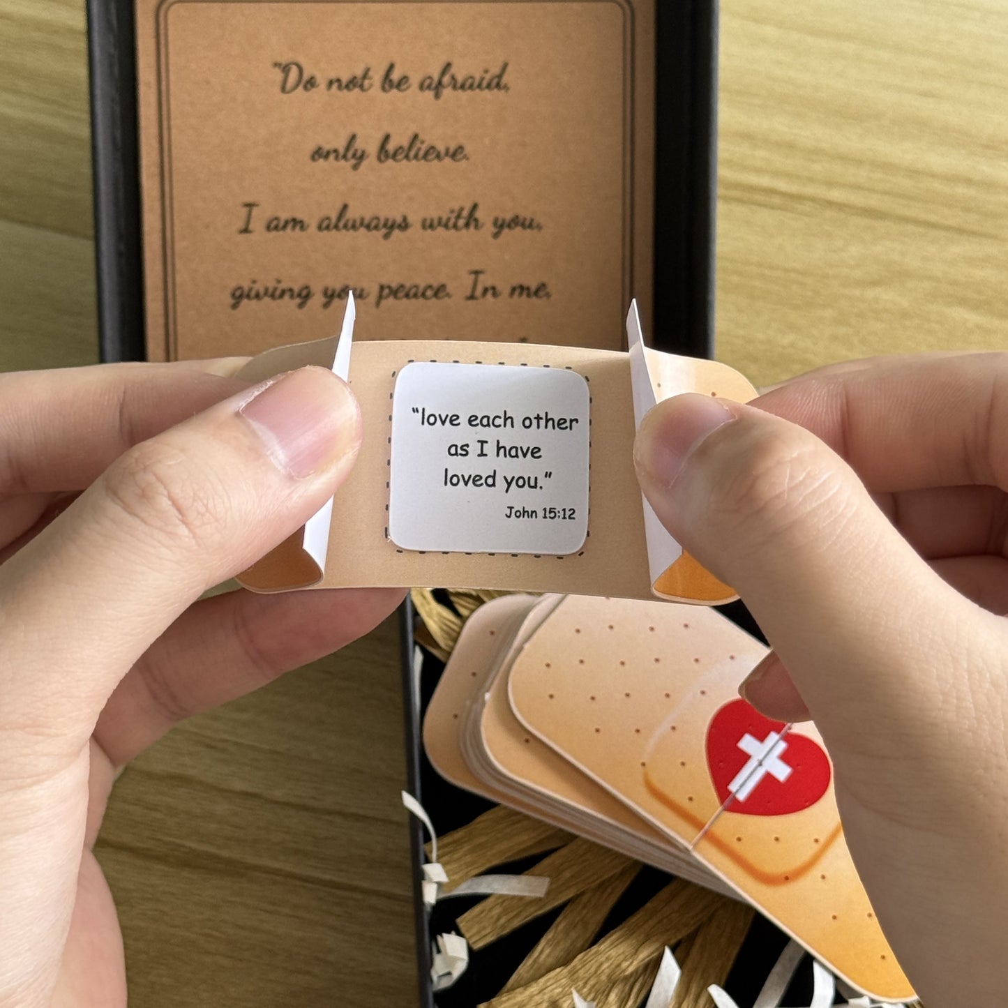 AMUSOUL  Jesus Cure You Band-Aid with Bible Verse Healing Gift