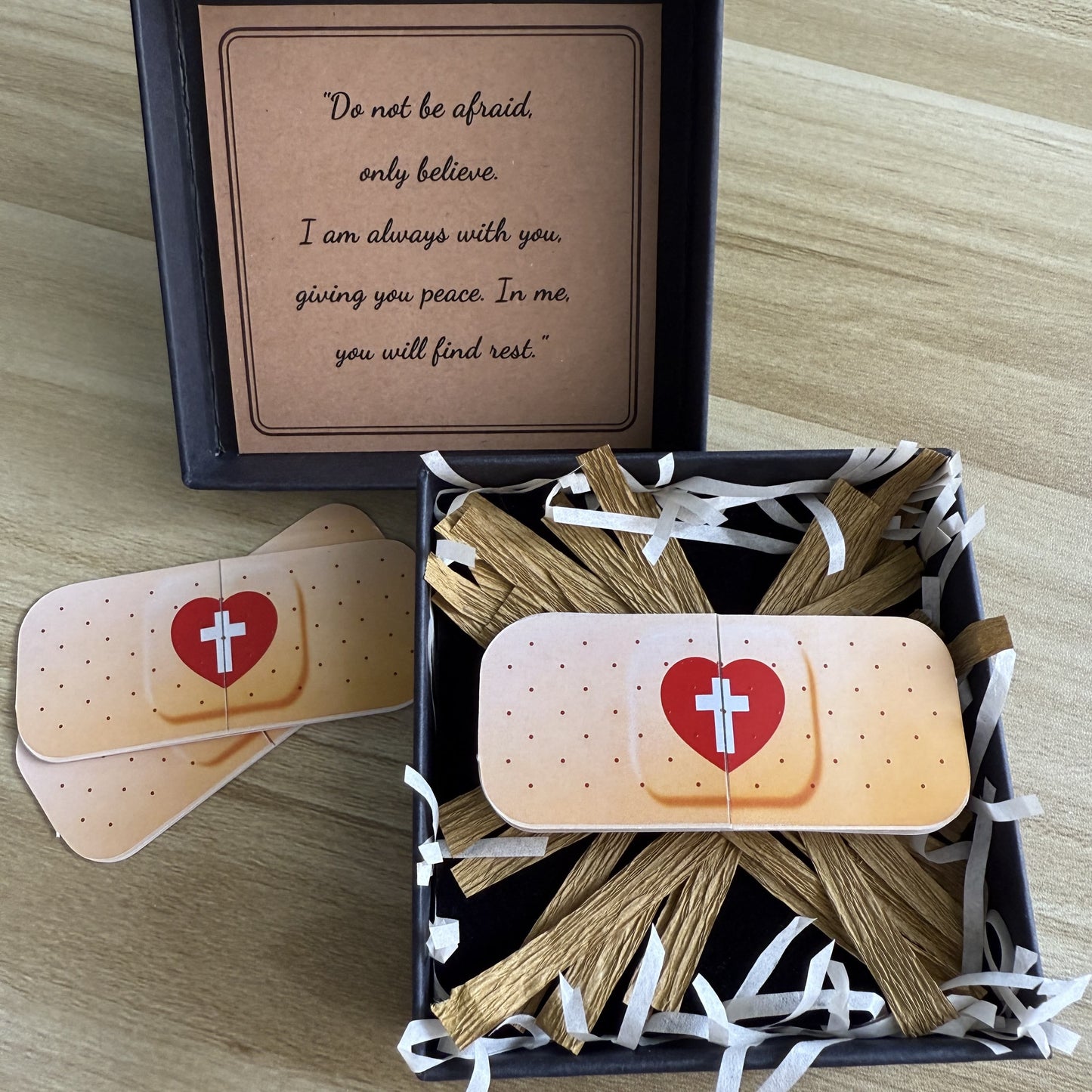 AMUSOUL  Jesus Cure You Band-Aid with Bible Verse Healing Gift