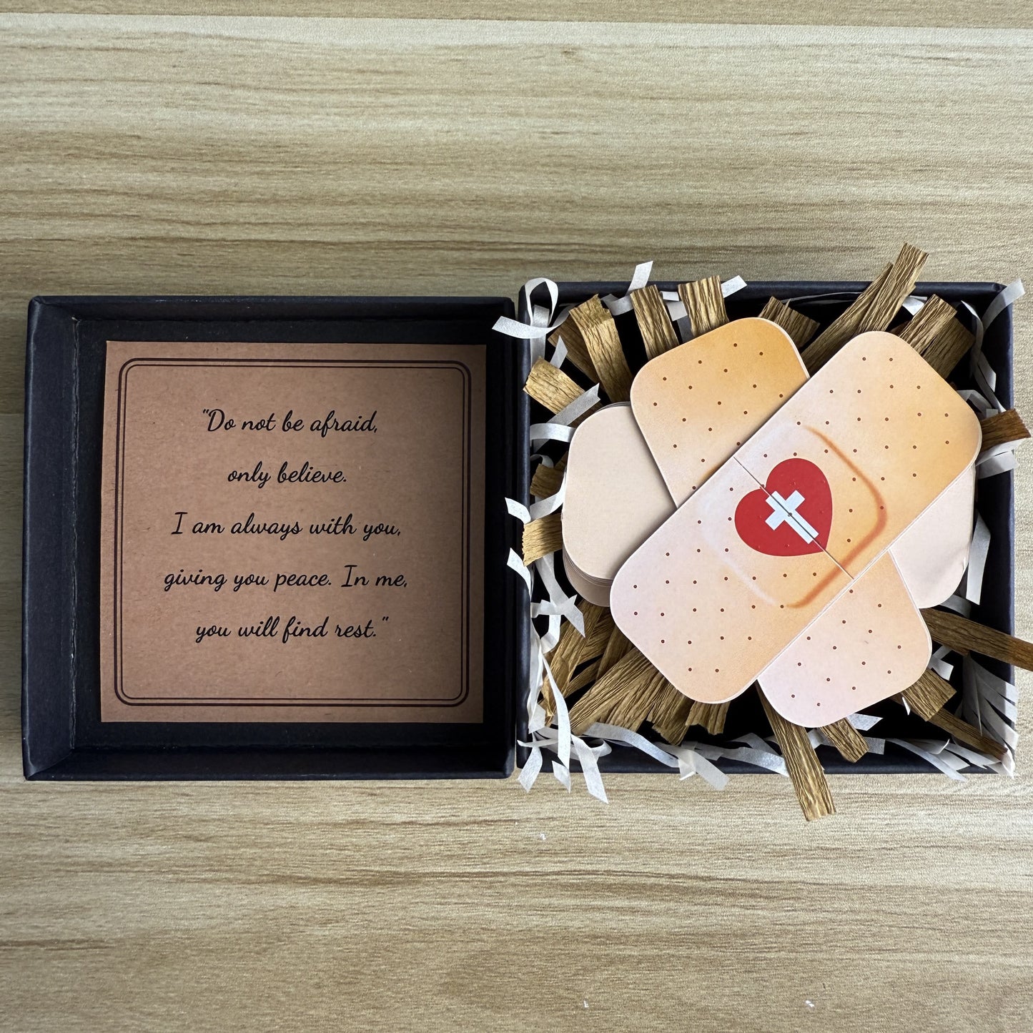 AMUSOUL  Jesus Cure You Band-Aid with Bible Verse Healing Gift