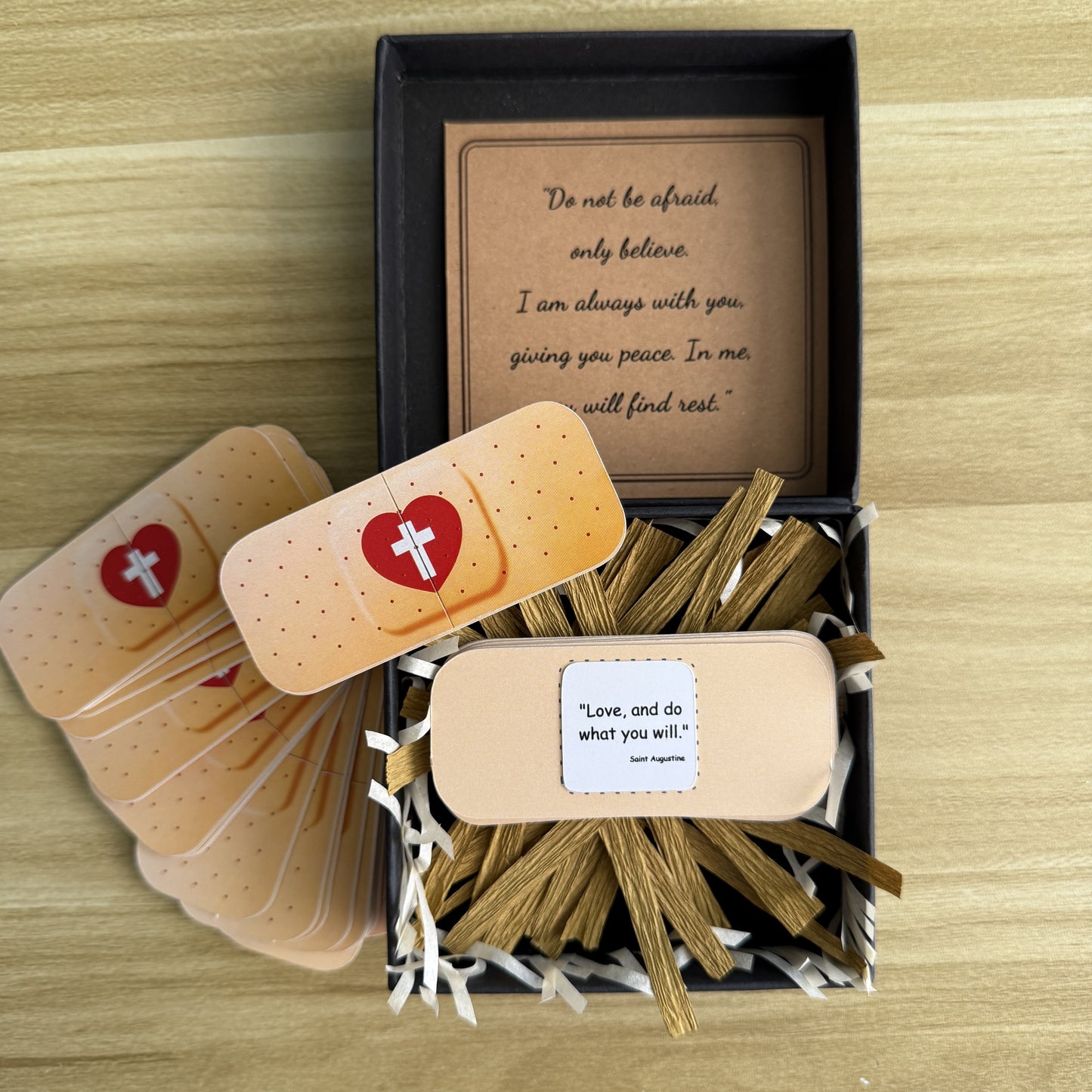 AMUSOUL  Jesus Cure You Band-Aid with Bible Verse Healing Gift
