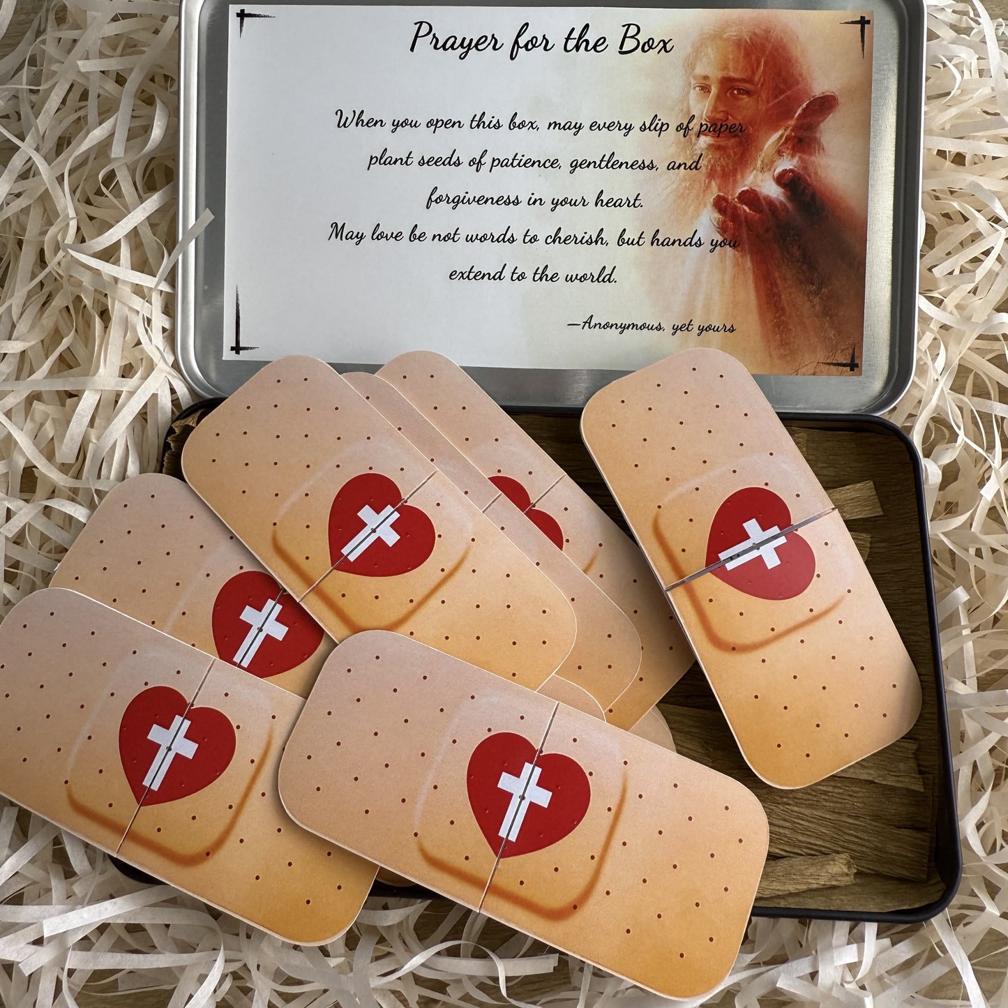 AMUSOUL  Jesus Cure You Band-Aid with Bible Verse Healing Gift