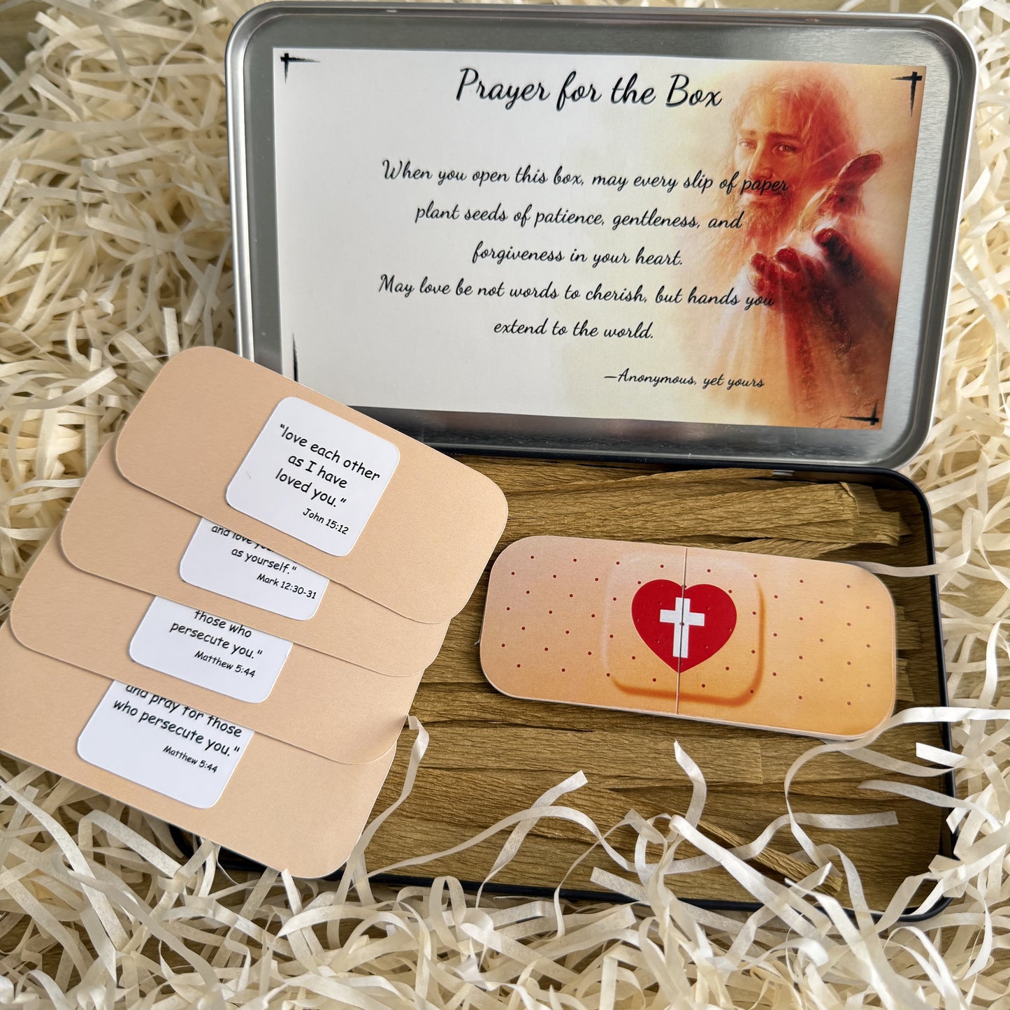 AMUSOUL  Jesus Cure You Band-Aid with Bible Verse Healing Gift