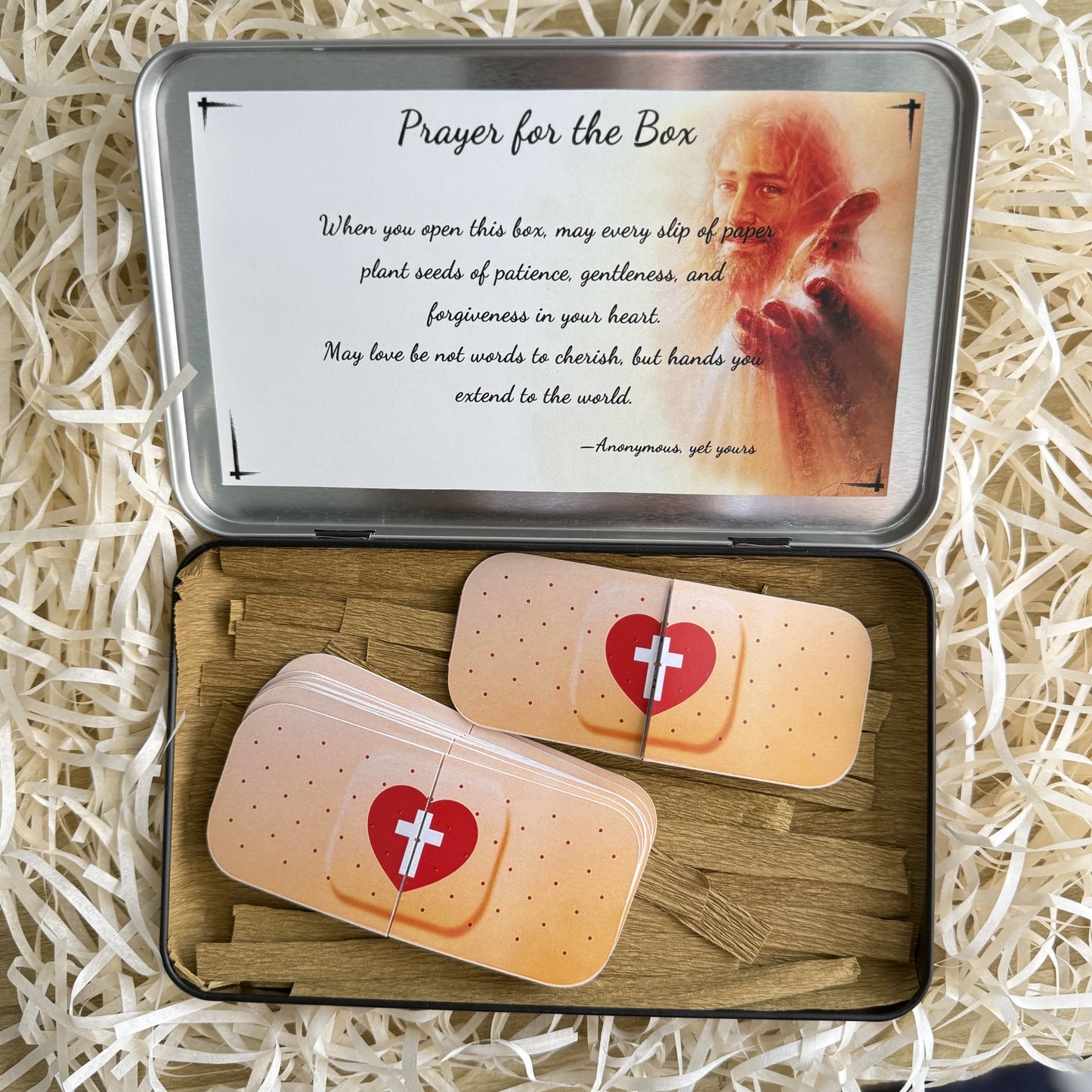 AMUSOUL  Jesus Cure You Band-Aid with Bible Verse Healing Gift