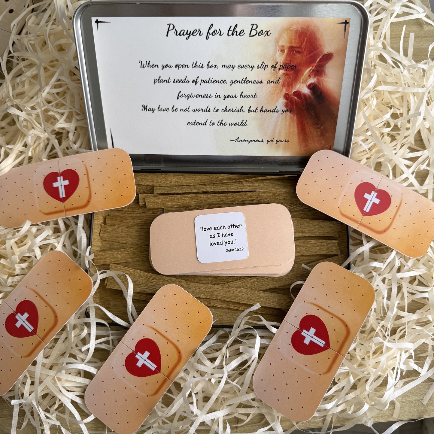 AMUSOUL  Jesus Cure You Band-Aid with Bible Verse Healing Gift