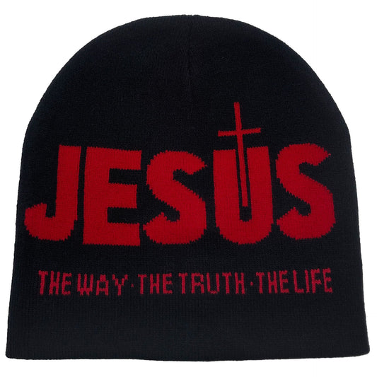 AMUSOUL JESUS Jacquard Autumn/Winter Outdoor Cycling Knit Hat