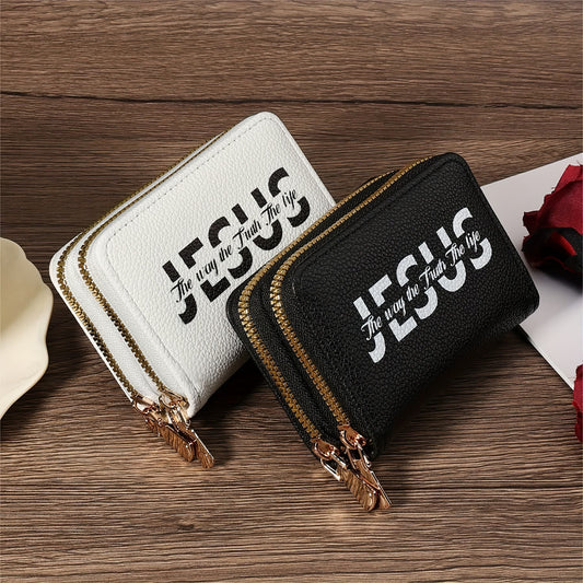 AMUSOUL Jesus Leather Wallet Collection: Elegant Faith