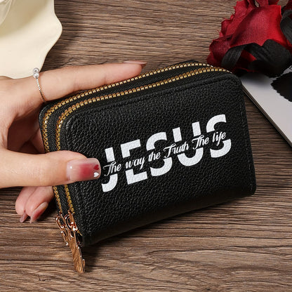 AMUSOUL Jesus Leather Wallet Collection: Elegant Faith