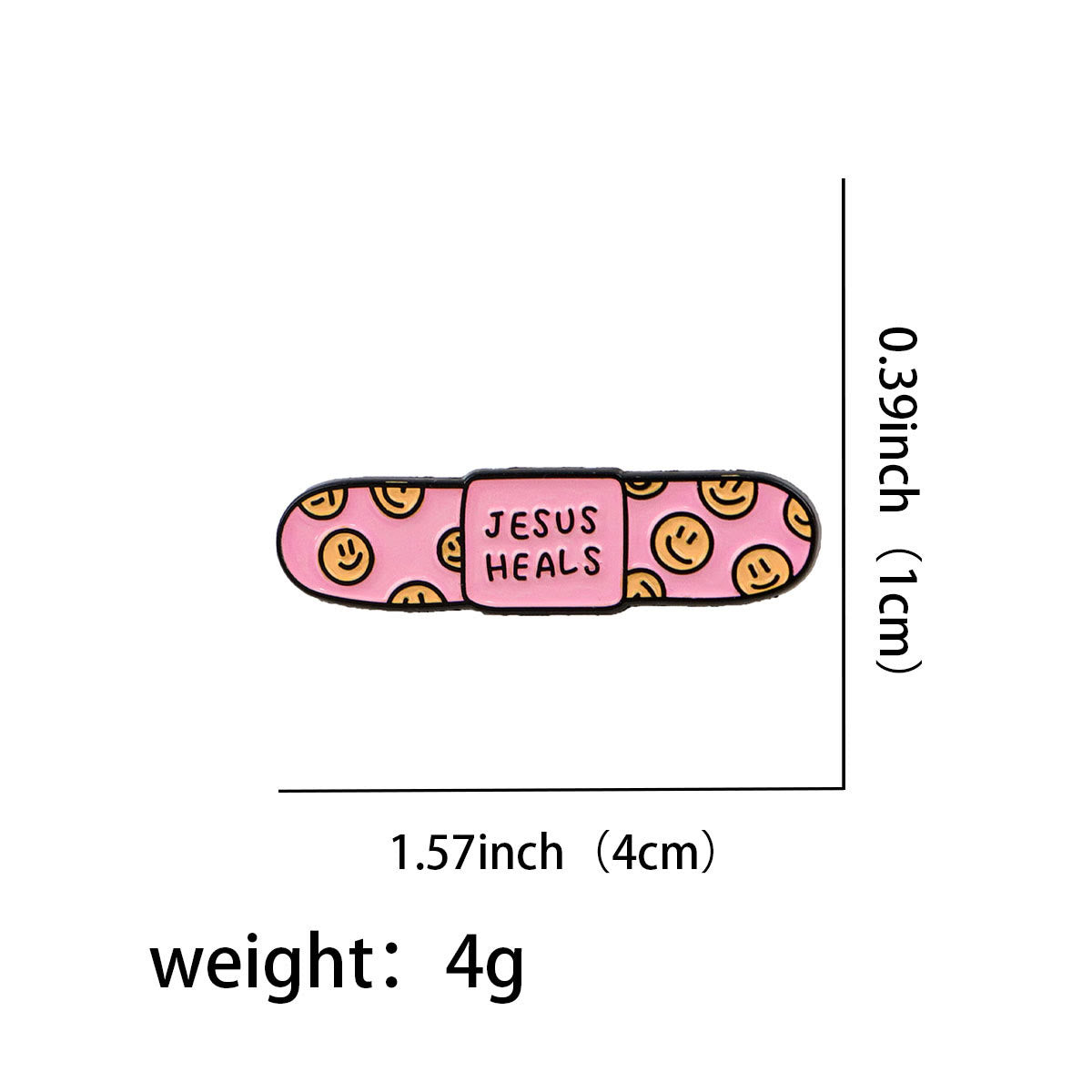 AMUSOUL  3styles Jesus Quote Cartoon Metal Brooches: A Blend of Faith and Whimsy