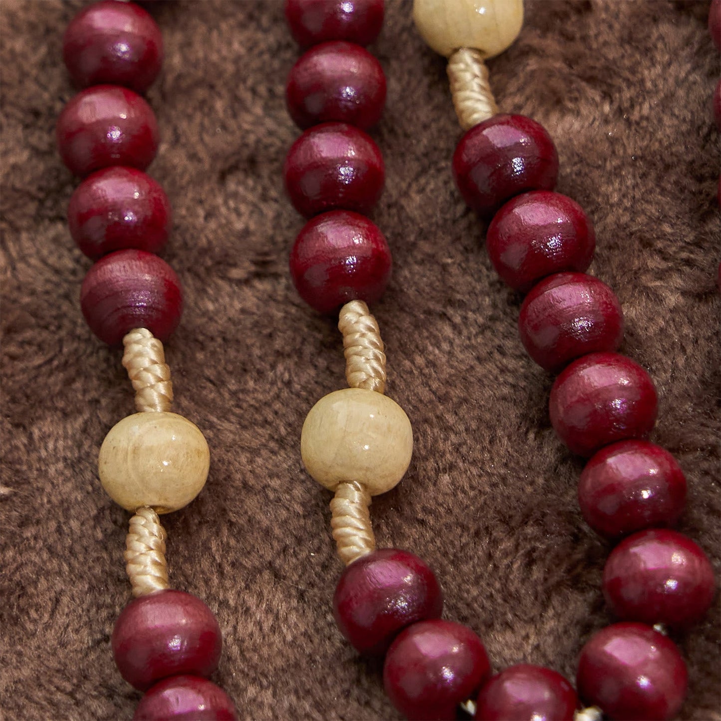 AMUSOUL 10mm Wine Wooden Beads Traditional Rosary: A Timeless Spiritual Companion