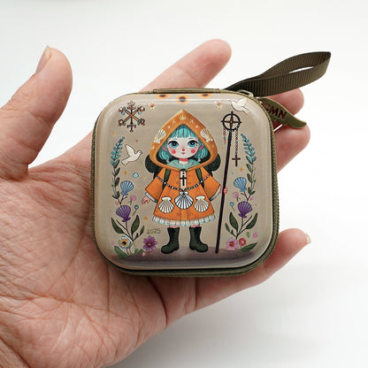 AMUSOUL  9 Patterns Cartoon Style Square Rosary Cases: A Beautiful Blend of Faith and Function