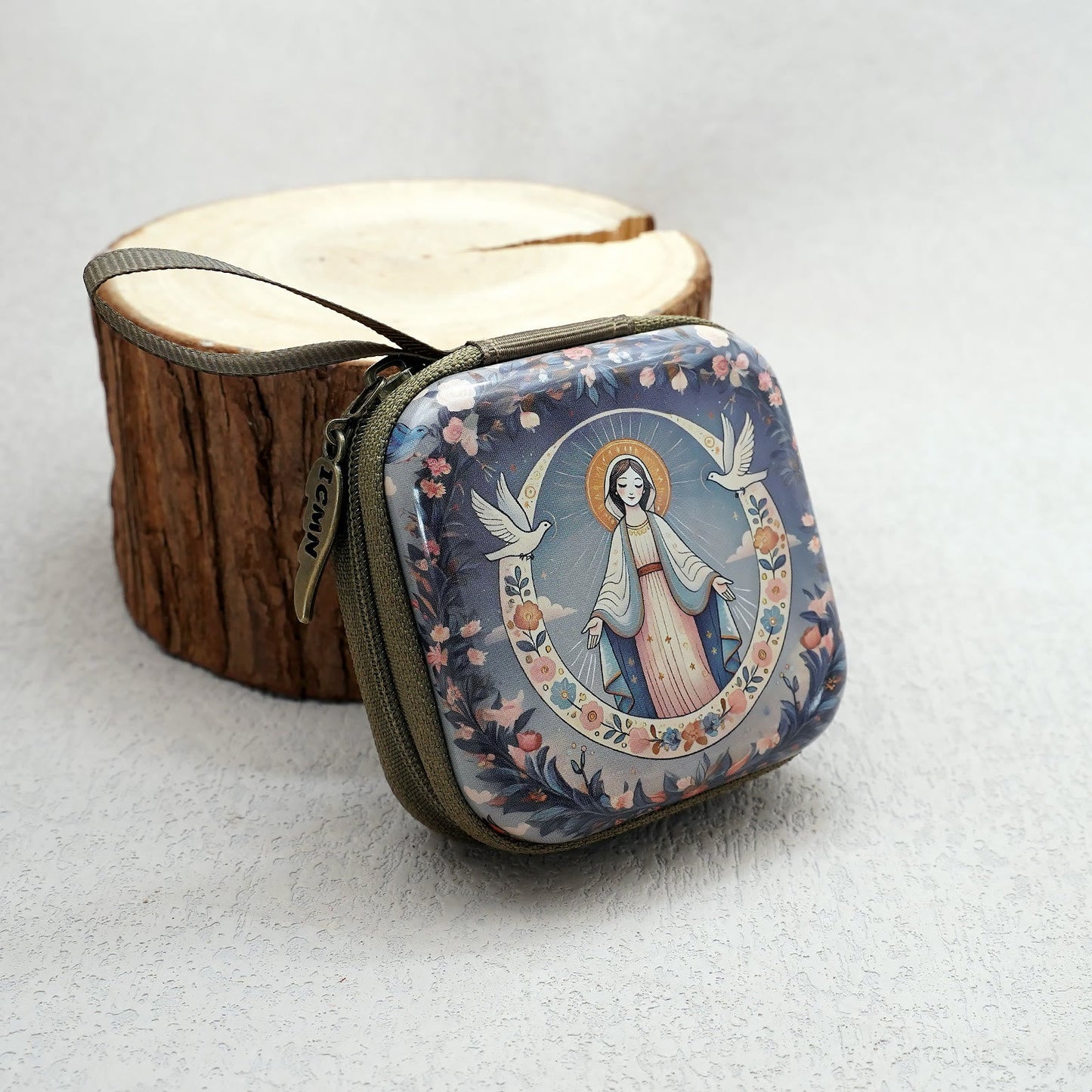 AMUSOUL  9 Patterns Cartoon Style Square Rosary Cases: A Beautiful Blend of Faith and Function