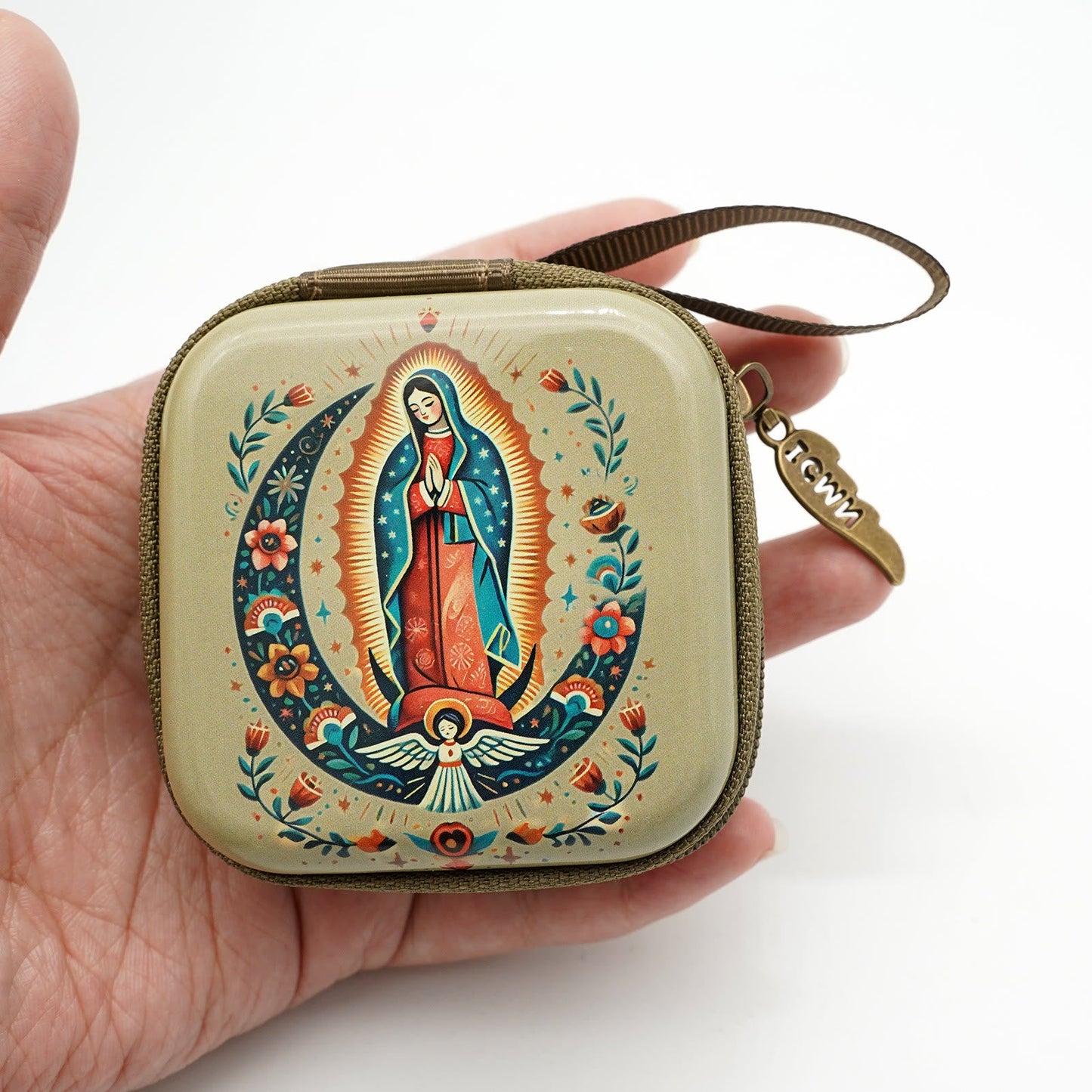 AMUSOUL  9 Patterns Cartoon Style Square Rosary Cases: A Beautiful Blend of Faith and Function