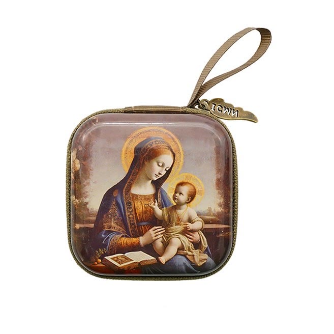 AMUSOUL  9 Patterns Cartoon Style Square Rosary Cases: A Beautiful Blend of Faith and Function