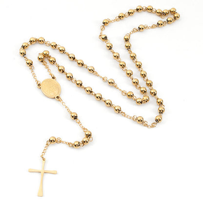 AMUSOUL Crafted Zirconia Virgin Mary Themed Rosary