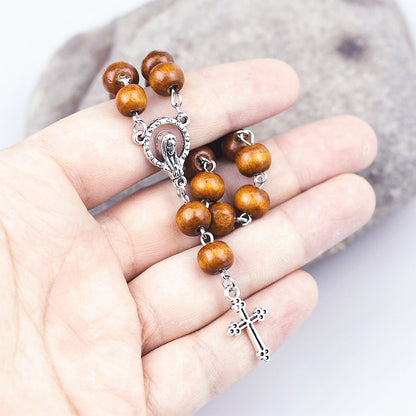 AMUSOUL Crucifix Pine Beads Baptism/Prayer Strings